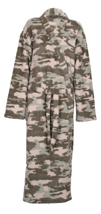 Photo of light camouflage fleece dressing gown