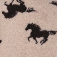 Photo of Fawn Horse fleece fabric