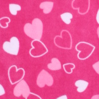 Photo of Hearts fleece fabric