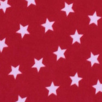 Photo of Red Stars fleece fabric