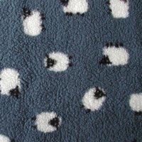 Photo of Blue sheep fleece fabric